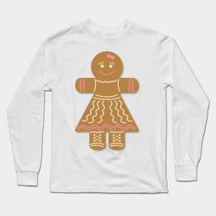 Christmas Gingerbread Girl Long Sleeve T-Shirt